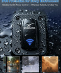 Rocker Switch With Aluminum Mounting Panel, IP68 Waterproof Five Pin SPST On Off Toggle, 20A 12V And 24V, weather-resistant