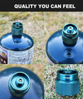 Propane To Butane Camp Stove Adapter For Outdoor Cooking And Backpacking EN417 Valve Input 16 Oz Propane Tank To Butane
