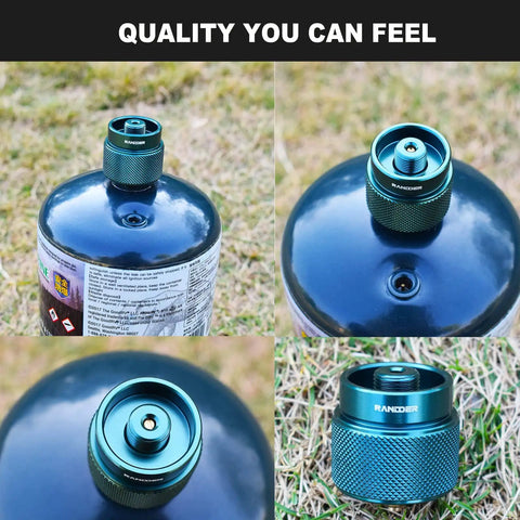 Propane To Butane Camp Stove Adapter For Outdoor Cooking And Backpacking EN417 Valve Input 16 Oz Propane Tank To Butane