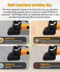 Professional 4 Head Concrete Floor Grinder With 3800W Shop Muscle And Adjustable Speed Dial showcasing four grinding discs.