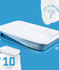 Heavy Duty 9 Inch Metal Paint Tray With Reusable Pan And 10 Pack 9 Inch White Plastic Liners Paint Roller Tray Set For Home DIY Projects And Job Sites