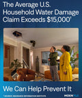 Automatic Water Leak Detector And Shutoff For Your Whole Home On The Main Line One And A Quarter Inch With 24 7 Monitoring Detects Leaks Early And Automatically Cuts Water Flow To Prevent Damage And Save You Time And Money. Home water damage claim warning image