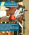 Installation of Heavy Duty Cane Bolt And 18 Inch Drop Rod Kit Built Like A Tank With Black Powder Coating for wooden gate.