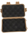 Open 2 Pack Shockproof Storage Case For Outdoor Camping And Hiking showing black foam interior