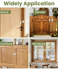 Image showing 4 Inch Sliding Door Loop Lock With 90/180 Degree Install on doors, fences, furniture, and windows.