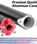 Detailed view of Pair Of 2 Inch Garage Door Torsion Springs 0.234 Inch Wire Size 29 Inch Long With Winding Bars Left And Right