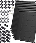 DIY Solar Pool Heater Kit With High Wind Mounting And Freeze Resistant Tech For 350 Sq Ft Of Pool Heat Open Flow Design components