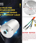 Beefed-Up 48V 2000W Brushless DC Motor For Electric Scooters Dirt Bikes And Go Karts Peak 5700 RPM Rated 4300 RPM 5.4 Nm Torque