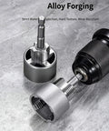 Heavy Duty 1/2 Inch And 3/4 Inch Water Pipe Threader Bits For Electric Drill with hex shank for plumbing jobs, showing alloy material, wear-resistant design.