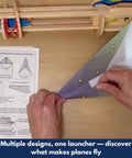 Paper Airplane Launcher STEM Kit For Kids Teens And Adults A Hands On Engineering Project That Lets You Build A Wooden Launcher In About 60 Minutes And Fly Custom Planes While Learning Science, wooden launcher and paper plane folding guide
