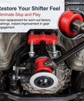 Shifter Bushing Kit And Shift Linkage Hardware Pin Clip For Honda B Series Swaps Compatible With Civic CRX And Acura Integra Multicolored Performance Upgrade For Crisp Shifts And Swap Ready Plug And Play Fit installed on shift linkage