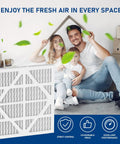 Family using Five Pack MERV 10 Filter Replacements For Home HVAC Systems, Easy Install, High Quality Air Filtration