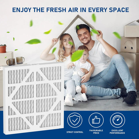 Family using Five Pack MERV 10 Filter Replacements For Home HVAC Systems, Easy Install, High Quality Air Filtration