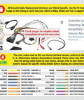 Color-coded wiring and connectors for Radio Replacement Interface With Steering Wheel Controls For Ford Focus 2015 2018 Non Amplified Factory Radio 4.2 Inch Screen Plug And Play LFD10 Car Stereo Wiring Harness Kit For Seamless Aftermarket Receiver Install