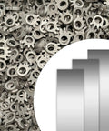 14 Piece 304 Stainless Steel Shim Stock Set With 1 Inch By 6 Inch Strips In Seven Thicknesses From 0.001 To 0.006 Inches Two Pieces Per Thickness Go To Kit For Precise Gap Shimming.