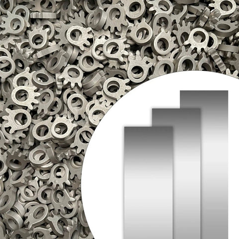 14 Piece 304 Stainless Steel Shim Stock Set With 1 Inch By 6 Inch Strips In Seven Thicknesses From 0.001 To 0.006 Inches Two Pieces Per Thickness Go To Kit For Precise Gap Shimming.