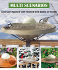 Bird Bath Water Circulator Pump For Outdoor Use, Battery Powered Water Agitator With Quiet, Energy Saving Switch