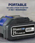21V lithium-ion battery for Portable Cordless Pressure Washer With Turbo Jet Power 350 PSI 21V Battery 6 In 1 Nozzle