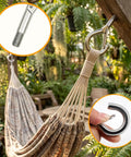 4 Pack M6 Stainless Steel Hooks With Bolt Eye And Spring Snap Hooks Heavy Duty 304 Stainless Hardware For Indoor Outdoor Use Rust Resistant Ideal For Garage Garden Tools And DIY Projects, hammock hanging hook on wooden beam
