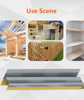 15 Gauge Angled Finish Nails 34 Degree Galvanized Set 900 Pack For Pneumatic Or Electric Nailer Assorted Sizes shown in use