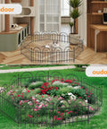 Super Sturdy No Dig Animal Barrier Fence Panels for Dogs and Rabbits 45 Feet Long with 32 Rustproof Metal Arched Sections indoor and outdoor use