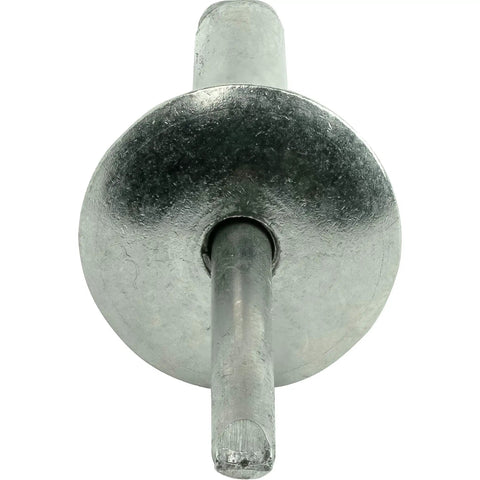 Gutsy Large Flange Pop Rivets 3/16 X 1 Inch 25 Pack Heavy Duty Premium Stainless Steel Blind Fasteners with large flange view.