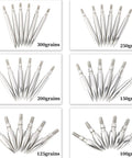 Screw In Archery Field Points Set Stainless Steel Target Tips 100 125 150 200 250 300 Grain With Rubber O Ring assortment