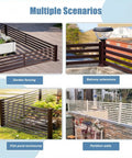 Top Shelf Outdoor Balcony Guardrail With Custom Length Aluminum Panels Built Like A Tank For Patios Gardens And Retaining Walls Matte Finish used in garden fencing and balcony extensions.