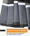 16 By 7 Foot Garage Door Screen For Two Car Garage Super Easy Install With Strong Magnetic Closure bottom weight detail