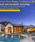 Outdoor Wall Lights With Motion Sensor Black Porch Lighting With One Button Control at a house exterior in evening