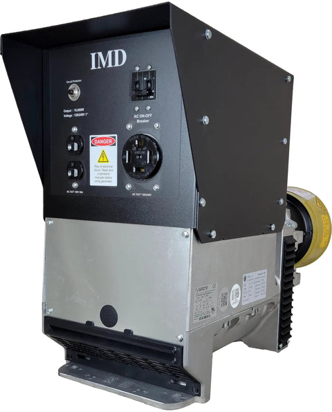 Top Shelf Pto Generator With Auto Voltage Regulator And 16 Kw Continuous Power For 120 Volt 240 Volt Dual Hookup showing control panel and output connections.
