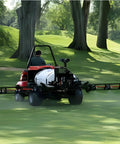 12V Heavy-Duty Automatic Demand Diaphragm Pump with 5.3 GPM spraying on golf course