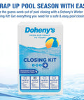 Pro Winterizing Pool Closing Kit For Above Ground And Inground Pools Up To 15000 Gallons Bundle, view of the packaging front with information.