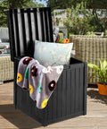 51 Gallon Patio Deck Box With Soft Close Lid, Weather Resistant Outdoor Storage Container For Cushions And Pillows
