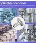 Two-pack stainless steel tri-clamp to 1-in hose barb fittings with silicone gaskets and hose clamps