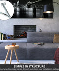 Adjustable Lift Up Cabinet Hinge Kit with Pneumatic Soft Close in modern living room setting