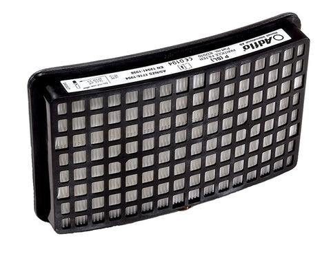 Adflo PAPR High Efficiency Particulate Filter Replacement For Welding, Quick Change Design, black casing, front view