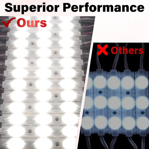 60 Led Van Interior Lighting Kit 12V Led Light Strips comparison with white module illumination