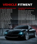 Vehicle fitment list showcasing compatibility for Badass Engine Water Pump With Seal Gasket Fits Range Rover models 2010-2019.