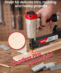 TopShelf Pneumatic Pin Nailer Combo Pack Delivers Ten Thousand Premium One Inch 23 Gauge Micro Nail Bursts Ideal For Seamless Trim Work And Weekend Shop Rat Hustle Projects