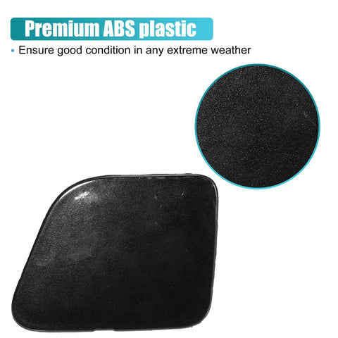Toyota Prius V 2015 2017 Front Bumper Tow Hook Cover Pair Left Right Eye Cap Black OE Replacement 52128-47040 52127-47060