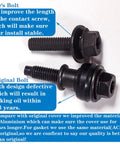 Comparison of bolts for Leak Proof Aluminum Engine Upper Timing Chain Cover With Gasket For Volkswagen And Audi 2.0L EA888 Engines