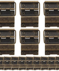 Retro Mini Iron Hinge Set With Screws For Jewelry Boxes And Small Wooden Cases, Vintage style hinges in brown iron