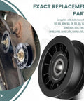GX20286 GX20287 V Idler Pulley And Flat Idler Pulley Kit installed on mower deck