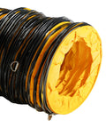 25 Ft PVC Flexible Ducting For Exhaust Fans 8 Inch Ultra Flexible Flame Retardant Vent Hose With Carbon Wire Spring