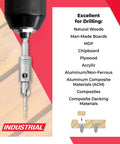 Pro Carbide Tipped 82 Degree Countersink Bit Fits Festool CENTROTEC Size 8 Screws 3/8 Shank 7/64 Pilot in drilling tool close-up.