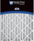 Pleated MERV 8 Air Filter 16x20x4 2 Pack With Actual Size 15.5 x 19.5 x 3.63 for HVAC systems front view