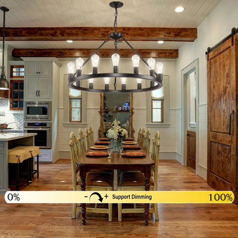 Dining room with wooden table, 18-Light Sputnik Chandeliers Black Modern Semi Flush Mount Ceiling Light Fixture With Adjustable Height Hanging Lamps For Living Room Dining Room Island Kitchen Bedroom Hallway.