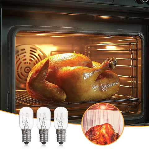 E14 Edison Fridge Bulbs Featuring Retro Tungsten Filament Emit A Legit Warm Yellow Glow Perfect For Microwave Ovens And Wine Coolers This Solid 15 Watt 3 Pack adds ambiance while roasting chicken.