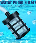 5 Pack Stainless Steel Hose Filter With Double Layer Garden Strainer For Three Eighths And One Half Inch Barb Fittings Water Pump Inlet Screen For Sprayers Pressure Washers Oil Pumps And Home Outdoor Use underwater with impurities labeled